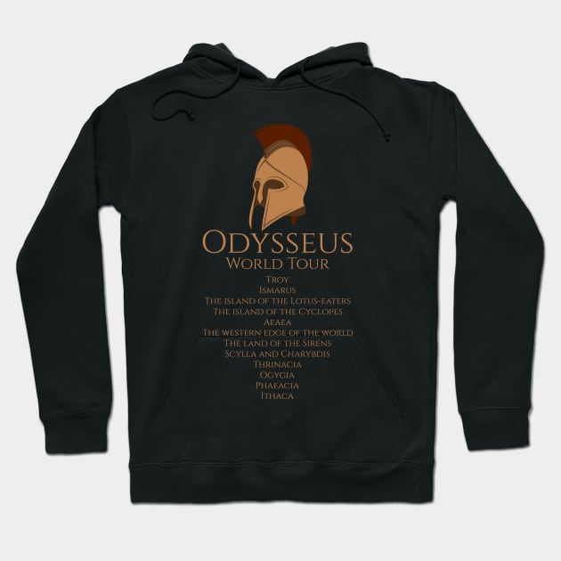 Ancient Greek Mythology - Odysseus World Tour Hoodie by Styr Designs